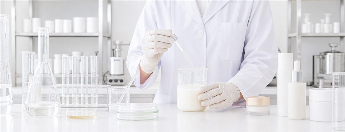 化粧品OEM製造・調合の様子