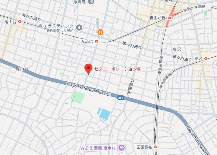 セスコーポレーション(東京都世田谷区)へのアクセス案内