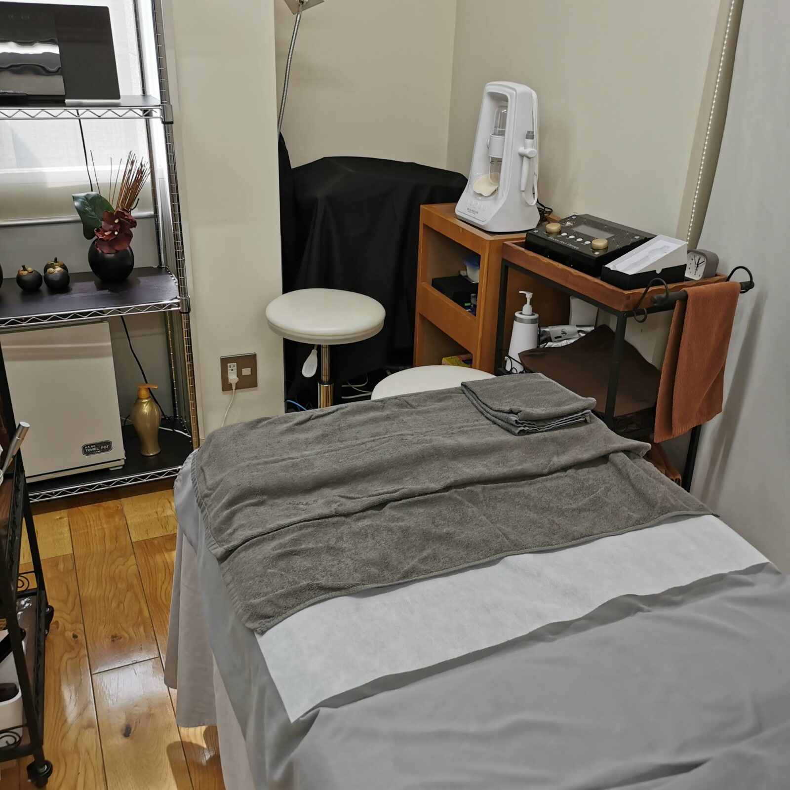 ソフトダーマ体験を行った施術室